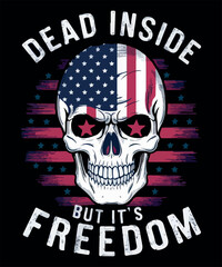Freedom 4th of July T Shirt Design