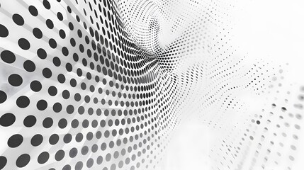 Modern halftone white and grey background. Design decoration concept for web layout, poster, banner.