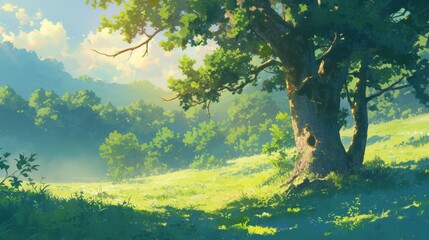 Tranquil Forest Clearing