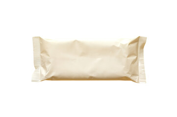 Naklejka premium Blank White Packaging Bag Isolated on PNG Cutout Background