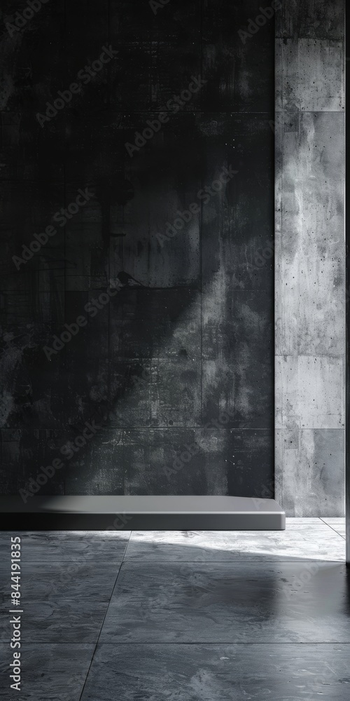 Poster minimalist design with ample space for text on a modern background.