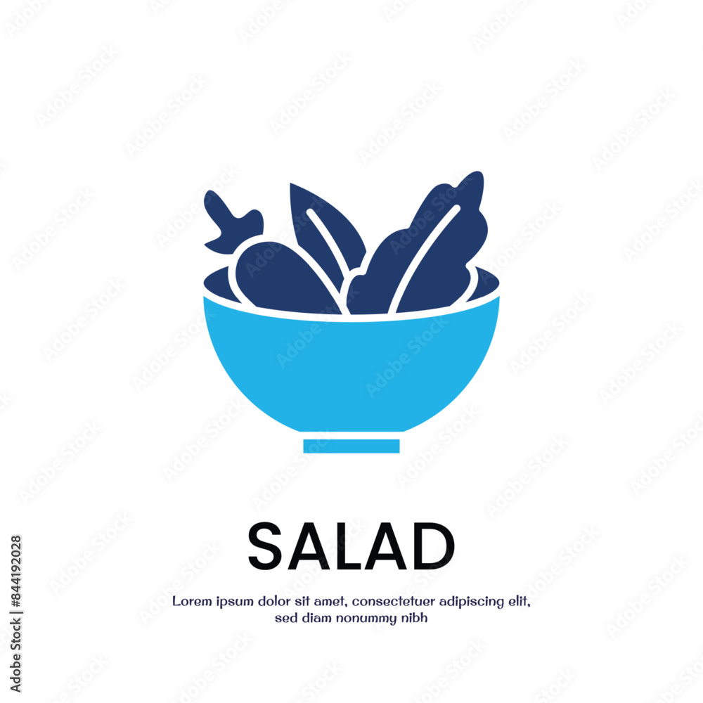 Poster salad colored icon vector design good for web or mobile app
