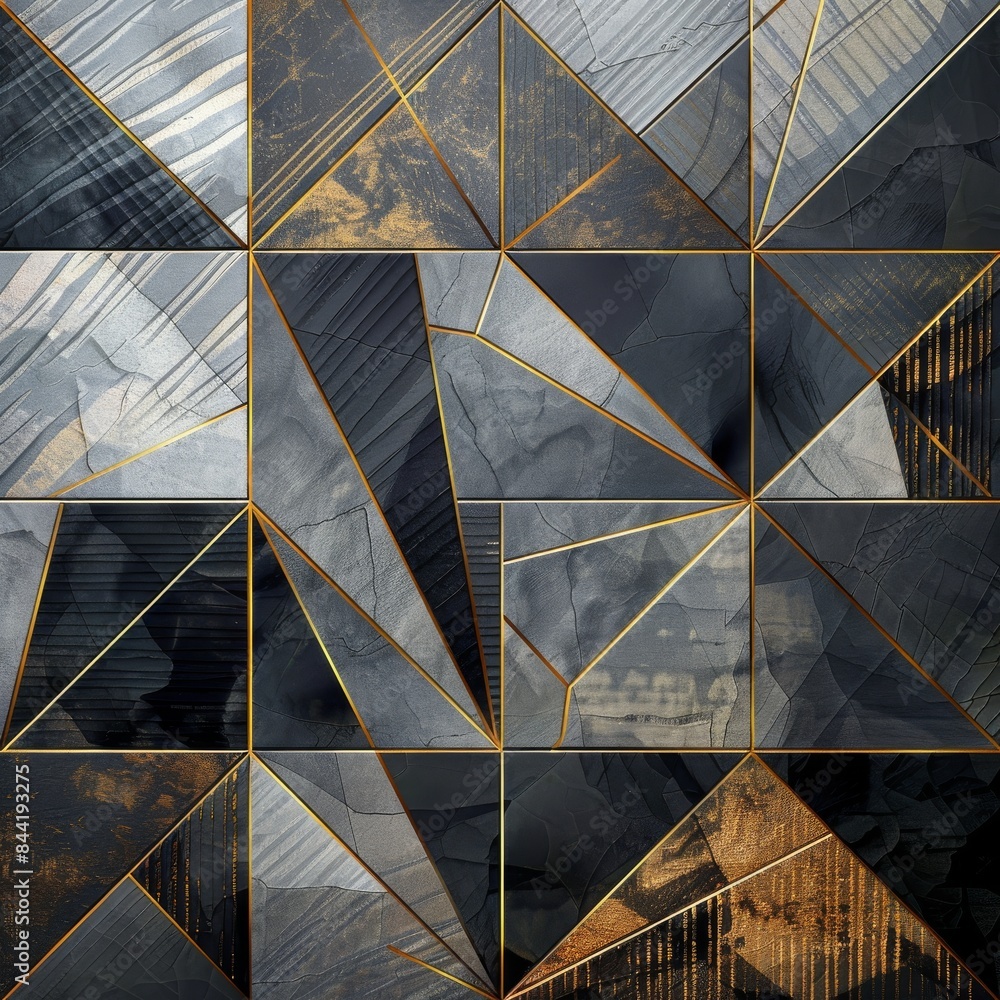 Poster Modern background with structured geometric patterns.
