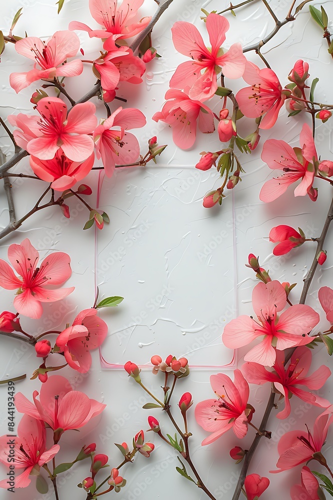 Poster image of a real flower frame that is good for use as a background