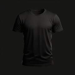 AI Image Generator, Simple Black T-Shirt
