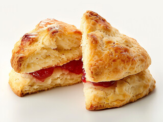 Formulate a Vacant Scone Arrangement Against a Clean White Surface