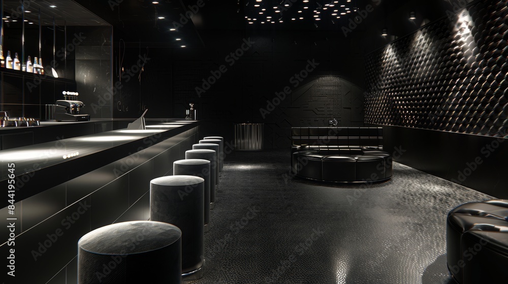 Poster sleek party layout designed with a clean and minimalist pattern