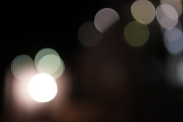 Light night bokeh abstract