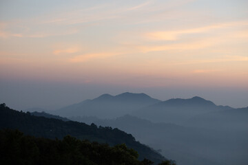 Obraz premium sunrise over mountains