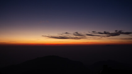sunset in the sky