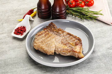 Grilled pork neck juicy steack