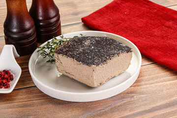 Delicous liver pate snack appetizer