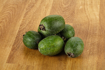 Fresh sweet juicy ripe feijoa