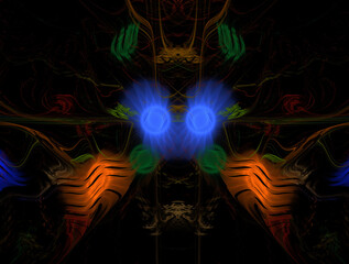 Imaginatory fractal abstract background Image