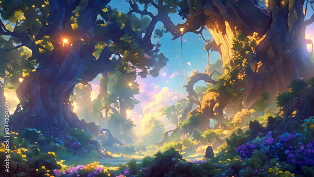 Poster the forest is a place of enchantment filled with trees that come to life with the touch of a hand th