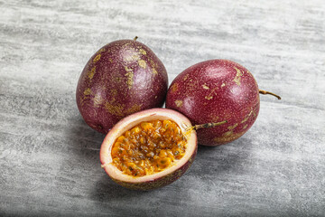 Fresh ripe sweet tropical Maracuya