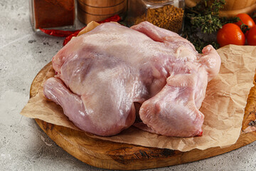 Raw small chicken Gherkin for cooking