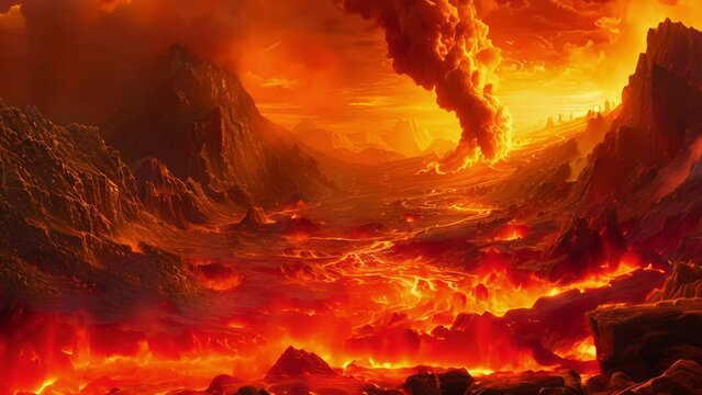 The ground heaves and shifts beneath your feet as rivers of molten lava race by carving out new paths with every eruption.