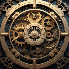 Abstract gear wheel mechanism background, machine and engineering tool equipment technology