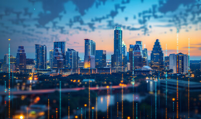 Naklejka premium Financial investing, stocks, analysis concept