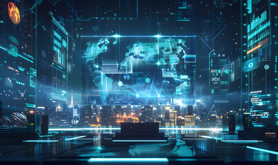 Obraz premium Financial investing, stocks, analysis concept