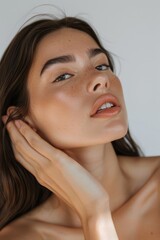 Naklejka premium Spa or cosmetic advertising, beauty concept, cosmetic concept, skin medical beauty concept