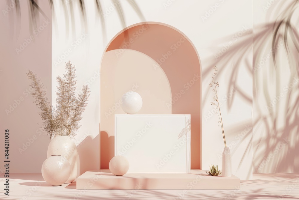 Poster evocative mockup setup conveying abstract ideas in a compelling way.