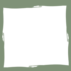 Obraz premium green square picture frame with transparent background