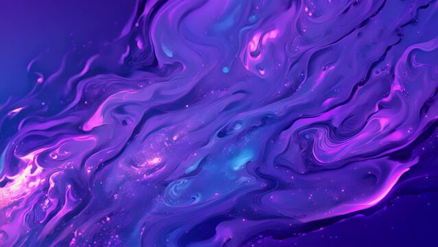 A of floating landmasses where gravity is inconsistent causing objects and animals to float or fall randomly. The water is a deep shade of purple and seems to be alive swirling and