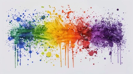 Fototapeta premium paint splash background using colorful, Ai generated Images