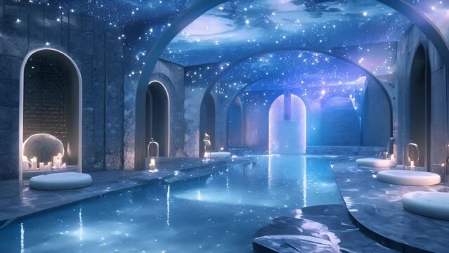 Imagine stepping into a surreal paradise where the soothing waters glimmer with the light of a million stars. This is the enchanting experience that awaits you at the Starlit Spa a