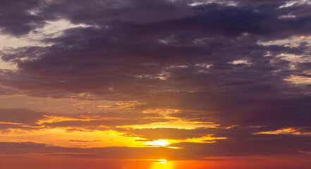 cloud at sunset nature background