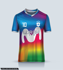 Soccer jersey template sport t shirt design