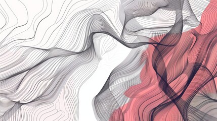 Elegant line drawings creating a clean and modern background.