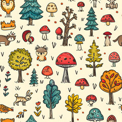 Obraz premium wallpaper, tiles or carpet in a seamless pattern