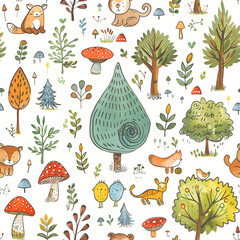 wallpaper, tiles or carpet in a seamless pattern