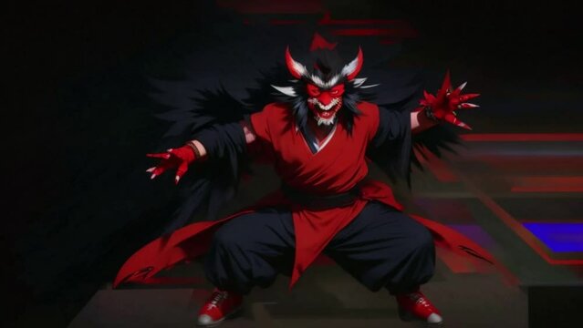 The devil cartoon animation depicts a comical and often hilarious portrayal of a devil character. From its large horns to its long tail, the character is often shown trying to prank or disrupt other m