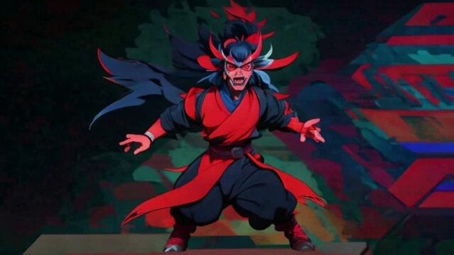 The devil cartoon animation depicts a comical and often hilarious portrayal of a devil character. From its large horns to its long tail, the character is often shown trying to prank or disrupt other m