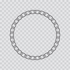 Abstract chain round frame.eps10