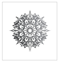 Vector luxury ornamental mandala design background with Black color