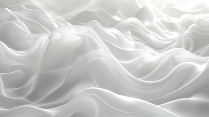 Obraz premium Abstract white waves on a white background 