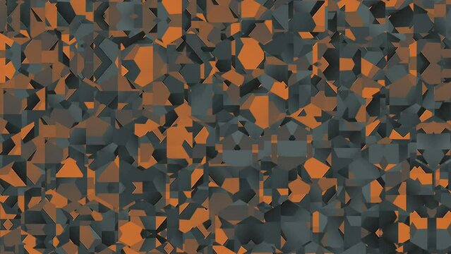 Animation video of several layered pixel shifting on an abstract background