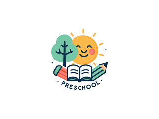 kids logo template, child care center, daycare logo, education logo, care logo