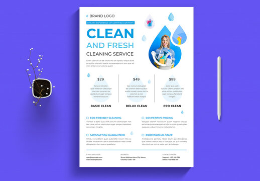 Cleaning Service Flyer Template