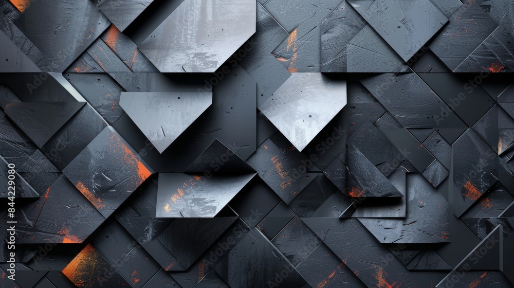 Poster elegant geometric designs creating layout patterns on a contemporary background.