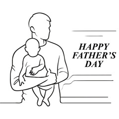 fathers day vector illustration art