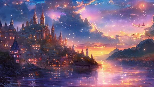 As the sun sets the entire city transforms into a dazzling display of bioluminescent lights enchanting all who are fortunate enough to witness it.