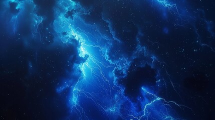 Fototapeta premium Abstract blue lightning background