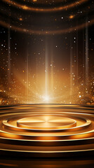 Golden stage background