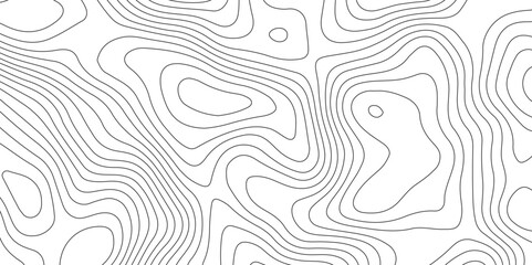 White background and black lines topography contour map. abstract geography curve wave line vector illustration. luxury topography contour map grid pattern backdrop background.